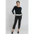 Zwarte gabardine broek