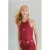 Mango Kids haltertop met sterren – donkerrood