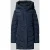 Tom Tailor Regular fit gewatteerde lange jas met capuchon