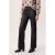 Miss Etam straight leg coated broek – zwart