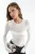 Slim Fit Lange Mouwen Transparante Blouse