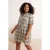 Trendyol Curve Dames Meerkleurig Geruit Kort / Mini Kort Casual Skater Grote maten Jurk
