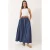 Maxi Denimrok met Gesp en Zakjes