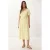 Gestrikte Poplin Blouse Midi Jurk