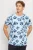 OLYMP Casual T-Shirt blauw, Bloemen