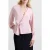 French Connection Laurel Crepe Peplum Top Peach Pink