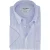 Modern fit blauw overhemd Ledub 100% katoen witte knopen