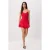 TRENDYOLMİLLA Dames Rood Effen Kort / Mini Mouwloos Skater Jurken
