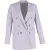 Michael Kors Dubbelknop Blazer in Paarse Linnen
