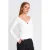 Dames Slim Fit Geribde V-hals Trui