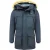 Enos Lange parka jas met faux bontkraag