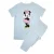 Disney Meisjes Minnie Mouse Pose Lange Pyjama Set met Korte Mouwen (Babyblauw)