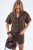 Gelaagde Korte Shirt met Knopen Sluiting