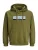 JACK & JONES Sweatshirt ‘JORINWOOD’  lichtblauw / olijfgroen / zwart / wit