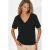 V-hals Effen Regular Fit Katoenen T-shirt