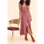 ICode Red Strappy Dress With Paisley Print Carmine Red