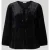 MORE & MORE Blouseshirt van fluweel met vetersluiting