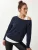 Happiness İstanbul Blouse  blauw / wit