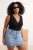 Trendyol Curve Dames Zwart Effen Mouwloos Getailleerd Grote maten Blouses