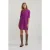 River Woods Purple Dress Applicated Pocket 3/4 Sleeves