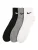 NIKE Sportsokken ‘Everyday’  grijs gemêleerd / zwart / wit
