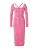 Warehouse Gebreide jurk  pink / poederroze