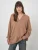 Oversized kasjmiermix trui met polokraag