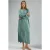 Maxi Geribd Gebreid Jurk met Ronde Hals
