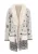 Faina Vest Dames wol wit zwart