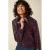 King Louie imitatieleren jas – aubergine