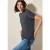 Cecil Dames Shirt met structuur en gaatjespatroon in Grijs