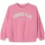 Minoti Meisjes Bedrukt Fleece Sweatshirt met Crew Hals (Roze)