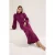 Trendyol Modest Dames Paars Bloemen Maxi Lang Casual Skater Modest Jurken