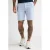 Petrol Industries regular fit chino short met linnen – lichtblauw