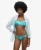 Superdry Vrouwen Cheeky Bikinibroekje met Print Lichtblauw