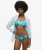 Cheeky Bikinibroekje met Print Lichtblauw