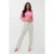 EsQualo Trousers Cargo Satin Light Stone