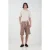 Gestructureerde Hoge Taille Wijd Benen Shorts