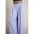 LOLALIZA wide leg broek met ceintuur – lichtblauw