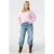 MS Mode Plus Size gebreide trui met wol – lichtroze