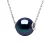 Zoetwater parelsnoer 10-11mm Ronde Black Chain Convict Luxury 925