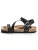 Bayton Sandalen met riem ‘Vigo’  zwart