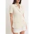 TRENDYOLMİLLA Dames Beige Effen Kort Getailleerd Blazers