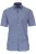 Casa Moda Comfort Fit Overhemd Korte mouw donkerblauw/wit
