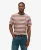 Superdry Mannen Gestreept T-shirt met Relaxte Pasvorm Grijs
