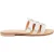 White Stuff Cut Out Leather Slider Slv Tn Met
