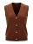 Imily Bela Gebreide bodywarmer  chocoladebruin