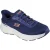 Skechers Edgeride Textiel Heren Navy/Oranje Sneakers