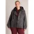 Yest Curve Plus Size winterjas met wol – grijs