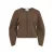 ROUGE EDIT gebreid vest met wol – bruin